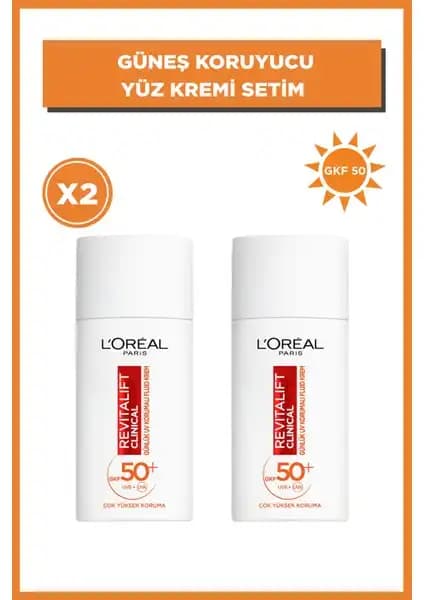 L'Oréal Paris Revitalift Clinical Vitamin C UV Fluid Seti Güneş Koruma ve Cilt Bakımı İnovasyonu