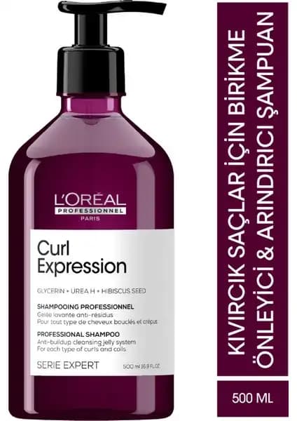 L'Oréal Professionnel Curl Expression Birikme Önleyici Şampuan Saçlarınıza Doğal Duruş ve Parlaklık Katar
