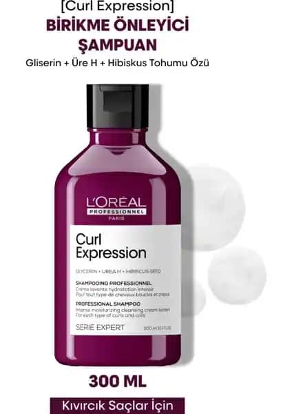 L'Oréal Professionnel Curl Expression Şampuanı: Kıvırcık ve Bukleli Saçlar İçin Profesyonel Bakım