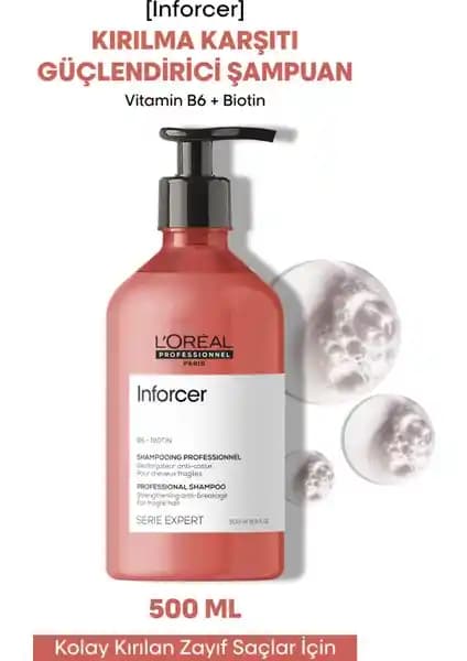 L'Oréal Professionnel Inforcer Kırılma Karşıtı Güçlendirici Şampuan Saç Sağlığını Yeniden Kazandırır
