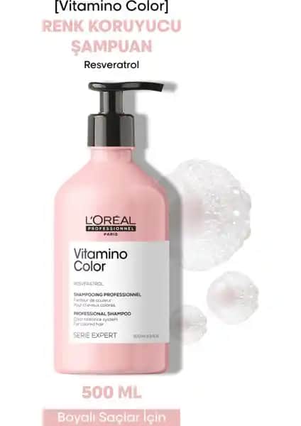 L'Oréal Professionnel Vitamino Color Renk Koruyucu Şampuan Saçların Renk ve Parlaklığını Uzun Süre Korur