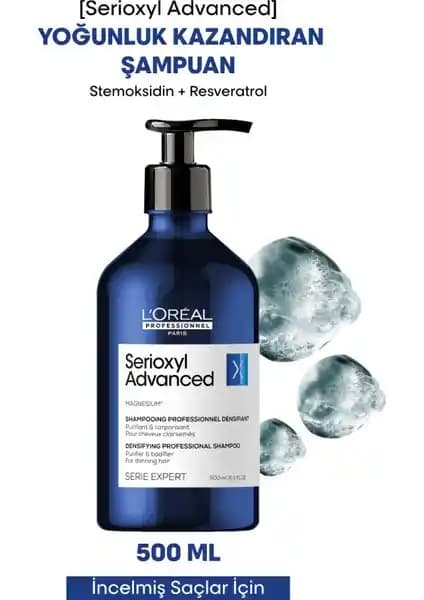 L'Oréal Serioxyl Advanced Yoğunluk Kazanır Şampuanı Saç Dökülmesine Karşı Etkili Bir Çözüm