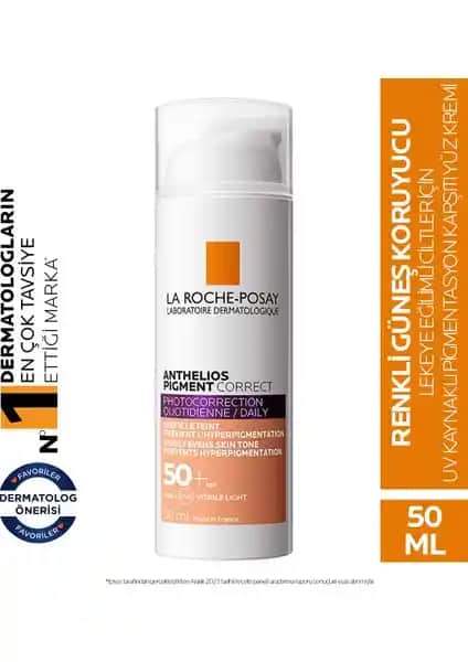 La Roche-Posay Anthelios Pigment Correct 50 SPF Orta Ton Renkli Güneş Kremi İncelemesi