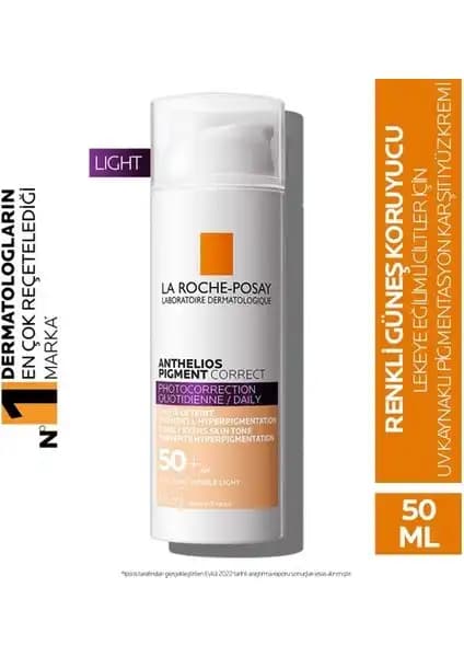 La Roche-Posay Anthelios Pigment Correct Light: Yüksek SPF'li Cilt Tonu Eşitleyen Günlük Güneş Koruyucu