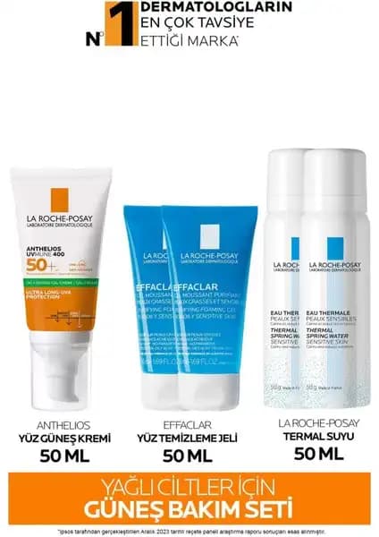 La Roche-Posay Yağlı ve Hassas Ciltler İçin Yüksek Koruma Güneş Bakım Seti 50+ SPF
