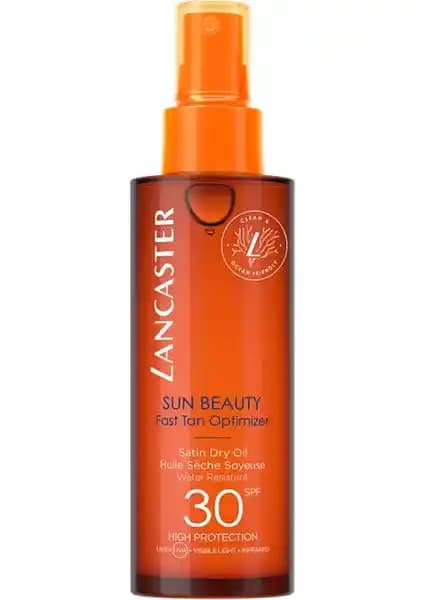 Lancaster Sun Beauty Satin Dry Oil SPF30 Güneş Koruma ve Bronzlaşma İçin Gelişmiş Formül