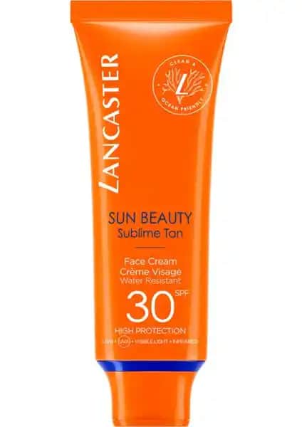 Lancaster Sun Beauty Yüz Kremi SPF30 Güneş Koruyucu ve Doğal Bronzluk Sağlayan Yüz Kremi