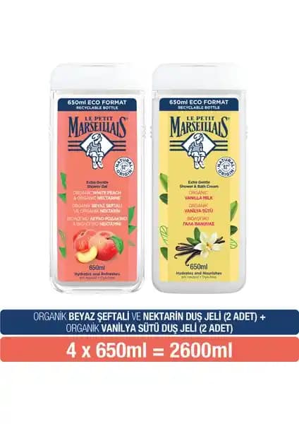 Le Petit Marseillais Beyaz Şeftali ve Vanilya Sütü Duş Jeli Serisi Ürün İncelemesi ve Özellikleri