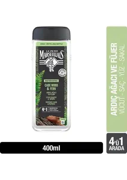 Le Petit Marseillais Erkekler İçin Ferahlatıcı Odunsu Kokulara Sahip Duş Jeli 400 ml