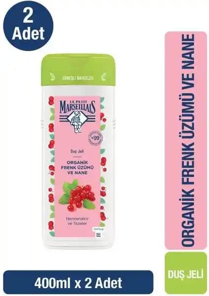 Le Petit Marseillais Organik Frenk Üzümü ve Nane Duş Jeli: Doğal ve Ferahlatıcı Temizlik Deneyimi