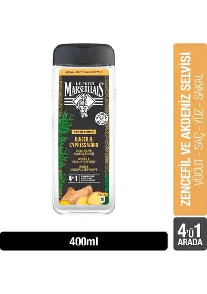 Le Petit Marseillais Zencefil ve Akdeniz Selvisi Duş Jeli Doğal İçeriklerle Temizlik ve Ferahlık Sağlar