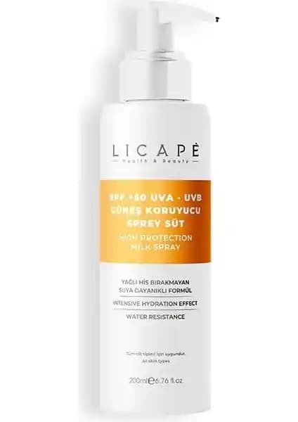 Licape SPF 50 Güneş Koruyucu Sprey: Yüksek Koruma ve Pratik Kullanım Özellikleri