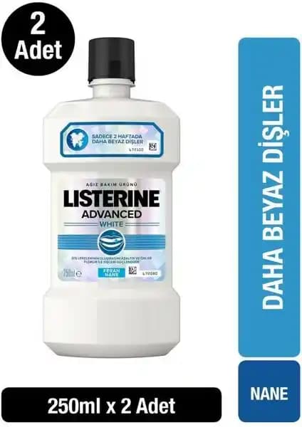 Listerine Advanced White Hafif Tat Ağız Bakım Suyu: Dişleri Güçlendiren ve Ferahlatıcı Etki