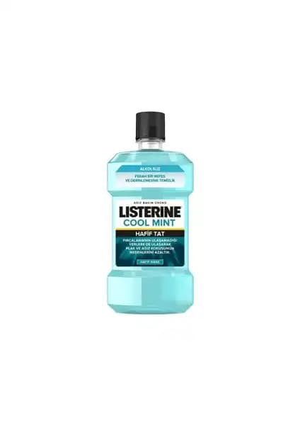 Listerine Cool Mint Alkolsüz Hafif Tat 500 ml x 2 Adet - Günlük Ağız Bakımı ve Ferahlık Sağlar