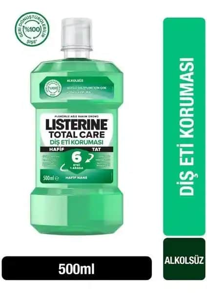 Listerine Hafif Tat Diş ve Diş Eti Koruması 500 ml Ağız Bakım Ürünü