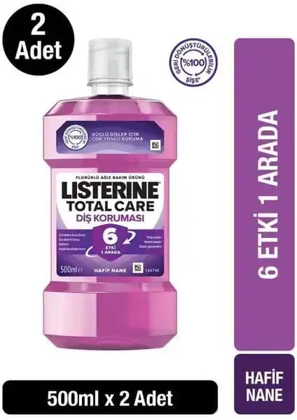 Listerine Total Care Ağız Bakım Suyu: Günlük Kullanım İçin Etkili ve Ferahlatıcı Çözüm