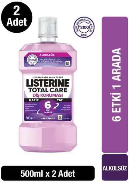 Listerine Total Care Hafif Tat Alkolsüz Ağız Bakım Suyu: Dişleri Güçlendiren ve Ferah Bir Nefes Sağlayan Ürün