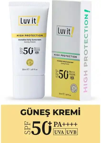 Luv it! SPF50+ Pa++++ Güneş Kremi: Yüksek Koruma ve Doğal İçeriklerle Güçlü Güneş Koruyucu