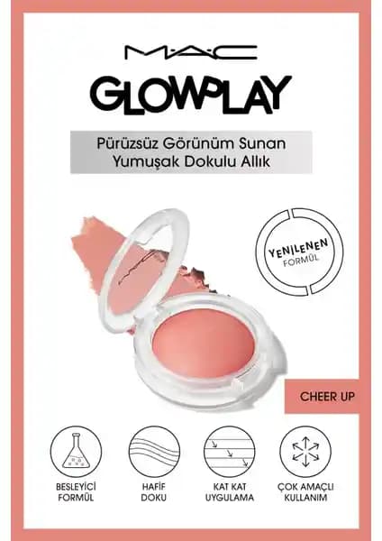 Mac Glow Play Allık Cheer Up Doğal ve Kalıcı Parlaklık Sağlayan Mükemmel Seçenek