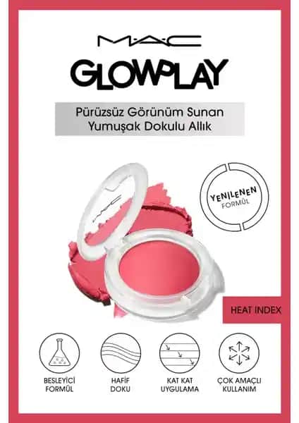 Mac Glow Play Allık Heat Index ile doğal ve parlak makyajın vazgeçilmezleri arasında yer alın