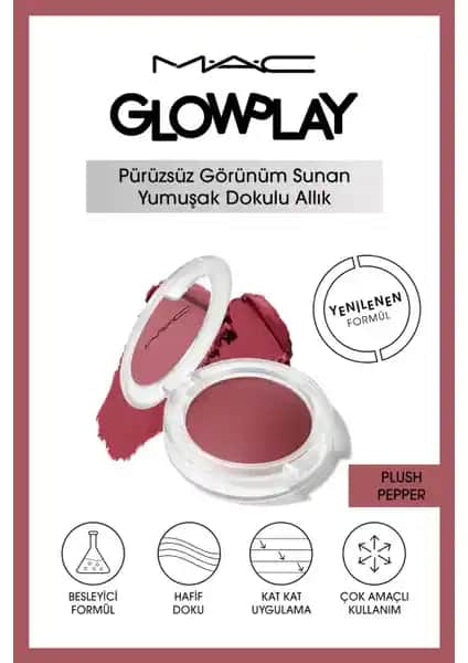 Mac Glow Play Allık Plüsh Pepper: Doğal Görünüm ve Kolay Uygulama Özellikleriyle Makyajın Vazgeçilmezi