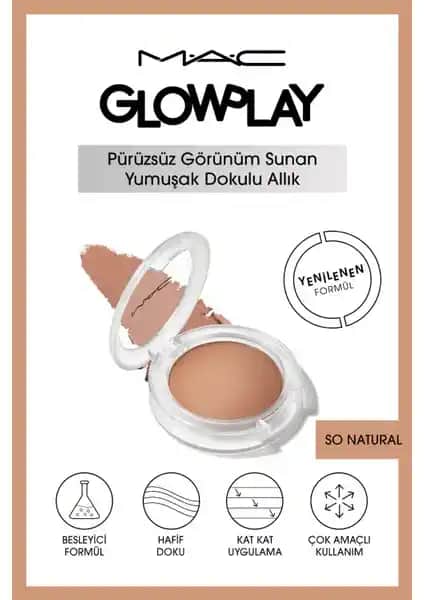 Mac Glow Play Allık So Natural: Doğal ve Sağlıklı Görünüm İçin Mükemmel Seçenek
