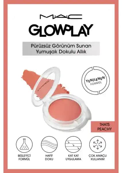 Mac Glow Play Allık That's Peachy: Doğal ve Parlak Gülümseme İçin Mükemmel Seçenek