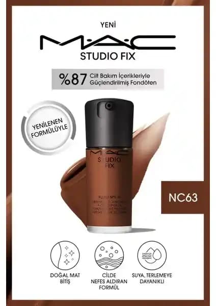 MAC Studio Fix Fluid SPF 15 Mat Fondötən: Yüksek Kapatıcı ve Doğal Mat Bitişli Cilt Ürünü