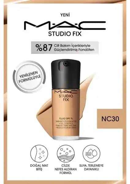 MAC Studio Fix Fluid SPF 15 Mat Fondöten: Doğal ve Kalıcı Makyaj İçin Gelişmiş Formül
