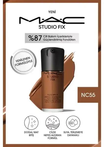 MAC Studio Fix Fluid SPF 15 Mat Fondöten: Doğal ve Uzun Süre Kalıcı Makyaj İçin Güçlü Seçenek