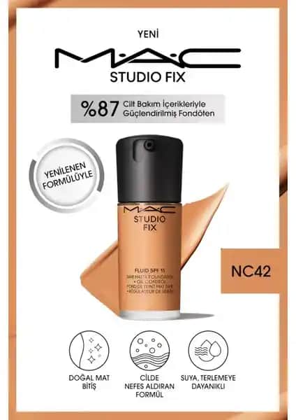 MAC Studio Fix Fluid SPF 15 Mat Fondöten: Doğal ve Uzun Süreli Kalıcılık Sağlayan Makyaj Ürünü