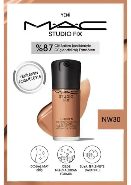 Mac Studio Fix Fluid SPF 15 Mat Fondöten: Günlük Kullanım İçin Kalıcı ve Doğal Makyaj Çözümü