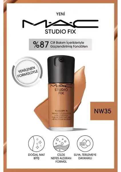MAC Studio Fix Fluid SPF 15 NW35: Kalıcı ve Doğal Mat Fondöten Özellikleri