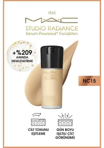 MAC Studio Radiance Serum-Powered Fondöten: Doğal Işıltı ve Sağlıklı Cilt İçin Yenilikçi Seçenek