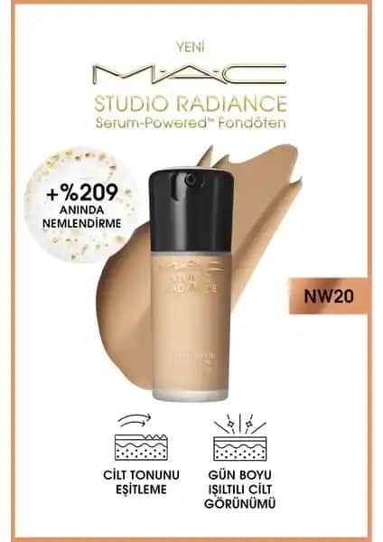 MAC Studio Radiance Serum-Powered Fondöten ile Doğal ve Işıltılı Cilt Görünümü Sağlayın