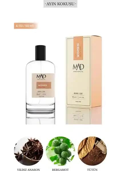 Mad A113 Selective Kadın Parfümü 50ml Oryantal ve Sıcak Kokusu ile Modern Şıklık