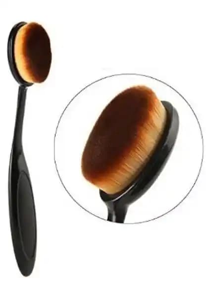 Makeuptime Çok Amaçlı Fiber Oval Makyaj Fırçası - Dayanıklı ve Çok Yönlü Makyaj Fırçası