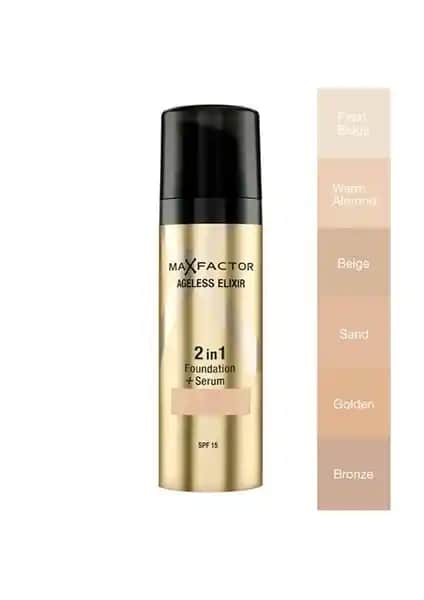 Max Factor Ageless Elixir 2'si 1 Arada Fondöten ve Serum: Doğal ve Sağlıklı Cilt İçin İdeal Seçenek