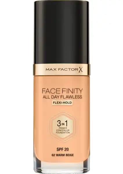 Max Factor Facefinity 3 in 1 Fondöten: Çok Fonksiyonlu ve Uzun Süre Dayanıklı Makyaj Ürünü