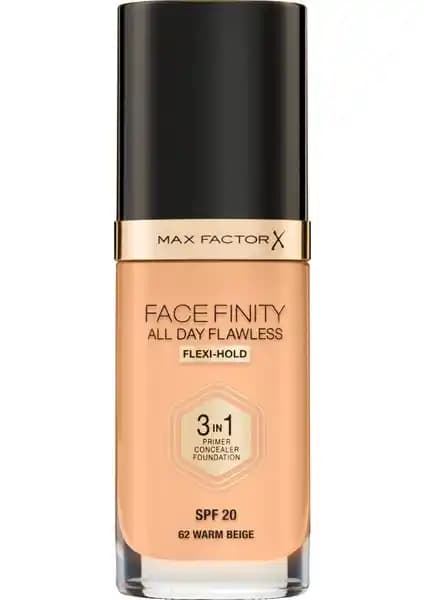 Max Factor Facefinity 3 in 1 Fondöten: Çok Fonksiyonlu ve Uzun Süre Dayanıklı Makyaj Ürünü
