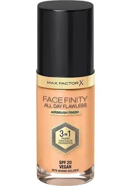 Max Factor Facefinity All Day Flawless 76 Warm Golden: Günlük Kalıcı ve Doğal Makyaj İçin En İyi Fondöten