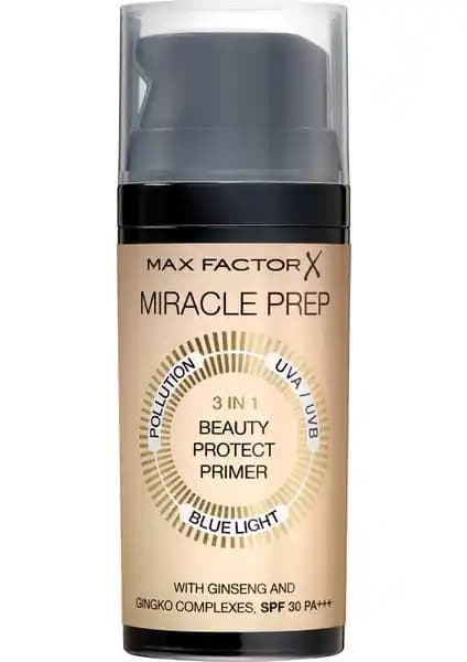 Max Factor Miracle Prep 3 in 1 Güneş Koruyucu ve Çok Amaçlı Makyaj Bazı