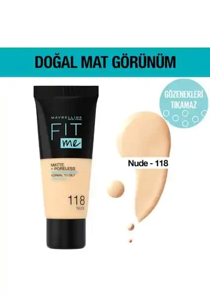 Maybelline Fit Me Mat ve Kusursuz Fondöten: Doğal ve Kalıcı Makyaj İçin Uygun Çözüm