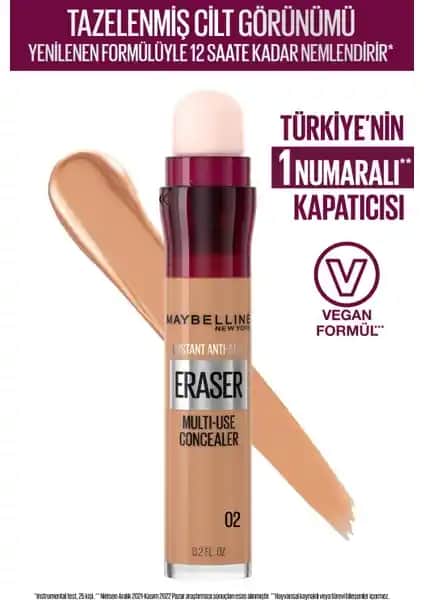 Maybelline Instant Anti Age Eraser Kapatıcı: Yüksek Kapatıcılık ve Uzun Süreli Doğal Görünüm