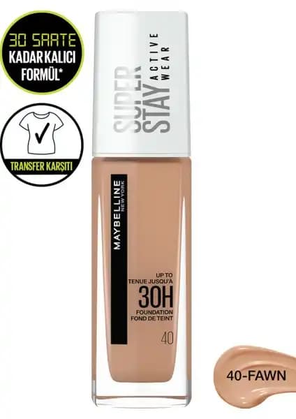 Maybelline Superstay Active Wear Fondöten: Uzun Süreli ve Yüksek Performanslı Makyaj
