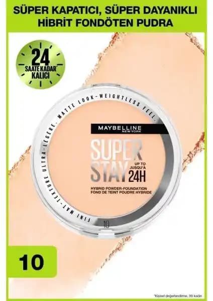 Maybelline Superstay Hibrit Pudra-Fondöten 10: Uzun Süreli Mat ve Kalıcı Makyaj Çözümü