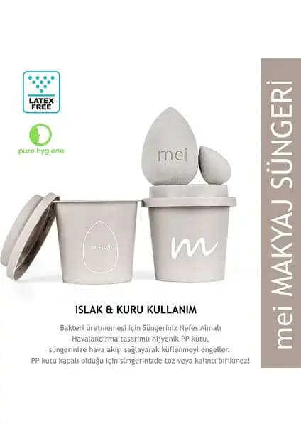 Mei Coffee Cup Hijyenik Makyaj Süngeri ile Profesyonel ve Hijyenik Makyaj Deneyimi