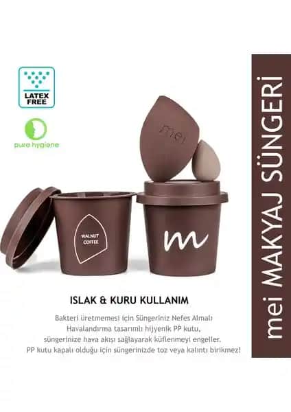Mei Coffee Cup Hijyenik Makyaj Süngeri: Temizlik ve Performans Odaklı Pratik Çözüm