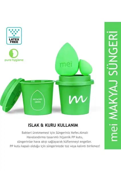 Mei Coffee Cup Hijyenik Makyaj Süngeri: Yüksek Performanslı ve Hijyenik Makyaj Deneyimi