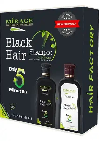Mirage Black Hair Şampuan Seti ile Saç Renk Yoğunluğunu Artıran Doğal Çözüm